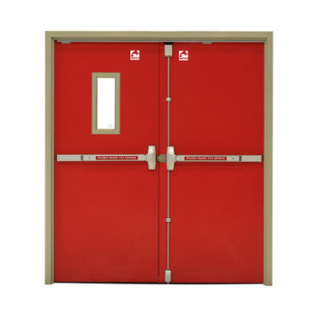 AS1905 Commercial Interior hotel 30mins stainless fire proof rated steel doors with glass